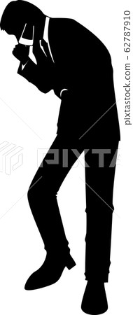 Office worker coughing (with mask) 62787910