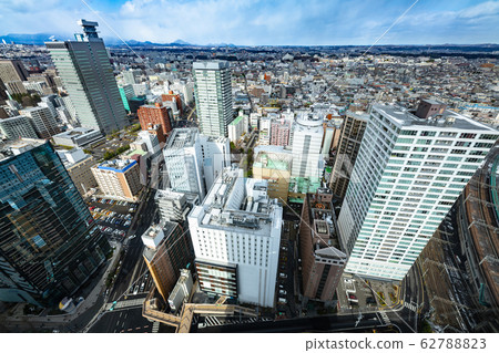 Miyagi Sendai winter city landscape view 62788823