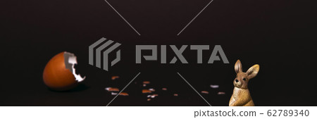 Easter egg and bunny 62789340