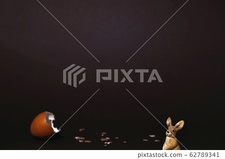 Easter egg and bunny Easter egg and bunny 62789341