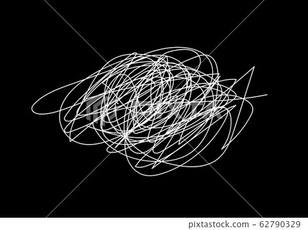 Vector background of Chaotic Black Scribbles Line Vector background of Chaotic Black Scribbles Line 62790329