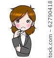 年輕女子的思考 62790418
