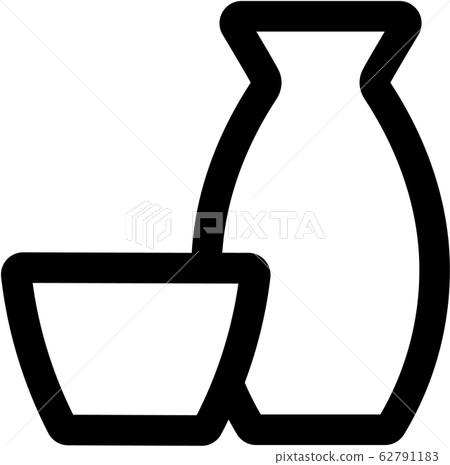 清酒瓶(tokkuri)圖標 清酒瓶(tokkuri)圖標 62791183