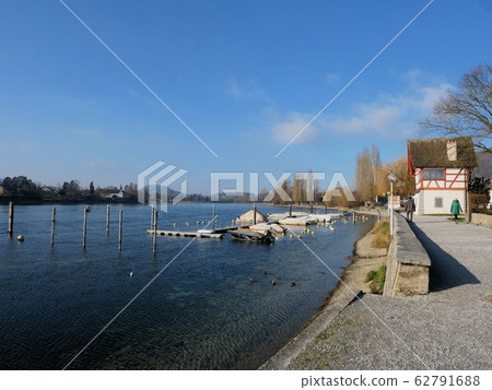 Stein am Rhein, Schaffhausen, Switzerland Walking path along the Rhine 62791688