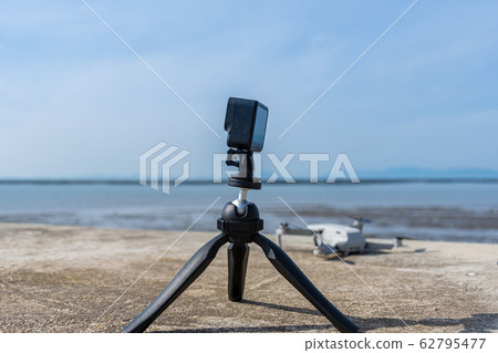 拍攝時間流逝的海岸設備風景 拍攝時間流逝的海岸設備風景 62795477