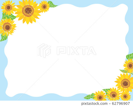 夏天向日葵框架 62796907