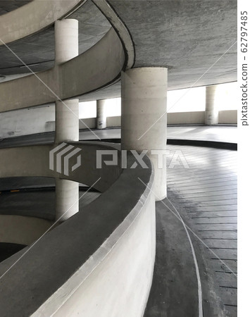cement road in car park building cement road in car park building 62797485