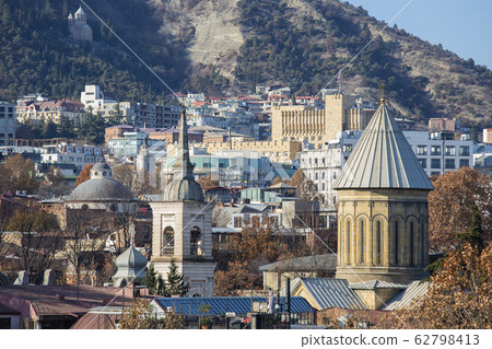 Beautiful landscape view of the old district. Beautiful landscape view of the old district. 62798413