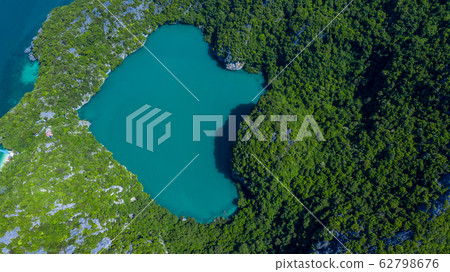 Emerald Lake or Talay Nai in Koh Mae Koh Island, Emerald Lake or Talay Nai in Koh Mae Koh Island, 62798676