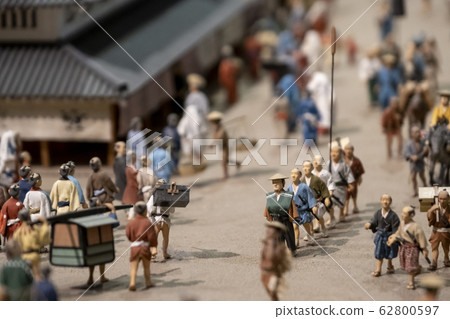 TOKYO, JAPAN - OCTOBER 29, 2019: Showroom in Edo Tokyo Museum of housing and Living that Introduce llfestyles of people in Edo periods(1803-1868), through models 62800597