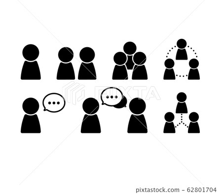 Communication / conversation icons / business / speech bubble / team / pictogram Communication / conversation icons / business / speech bubble / team / pictogram 62801704