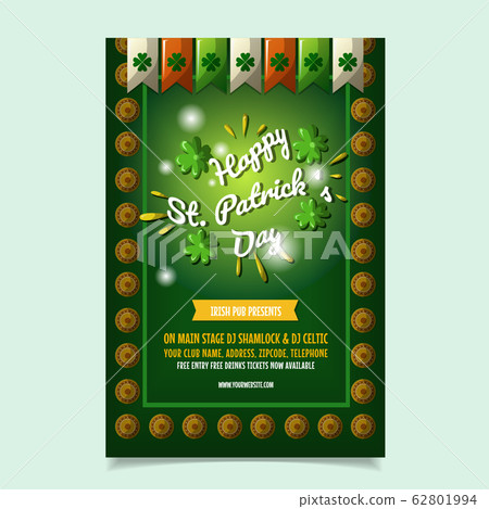 Saint Patrick s Day Poster, Brochure, Holiday Saint Patrick s Day Poster, Brochure, Holiday 62801994