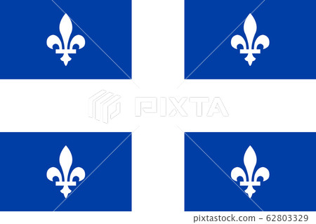 Quebec Sovereignty Movement flag in proportions 62803329