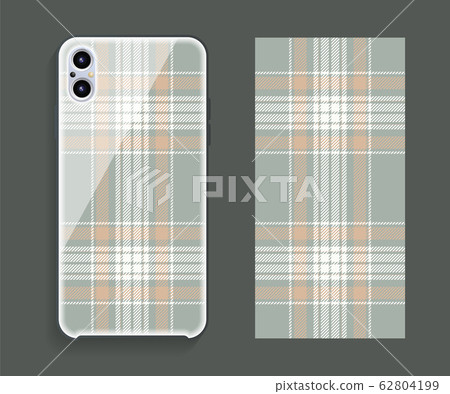 Smartphone cover design vector mockup. Template 62804199