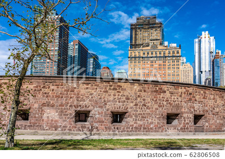 View of Manhattan financial district city 62806508