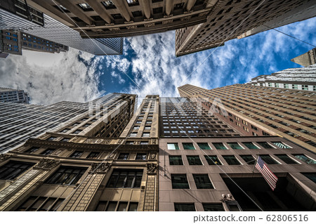 Lower Manhattan financial district buildings 62806516