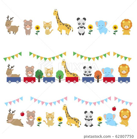 可愛動物插圖框架 插圖素材 圖庫 可愛動物插圖框架 插圖素材 圖庫