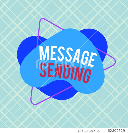 Writing note showing Message Sending. Business - Stock Illustration ...