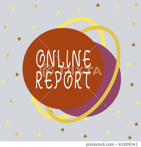 Writing note showing Online Report. Business photo - Stock Illustration ...