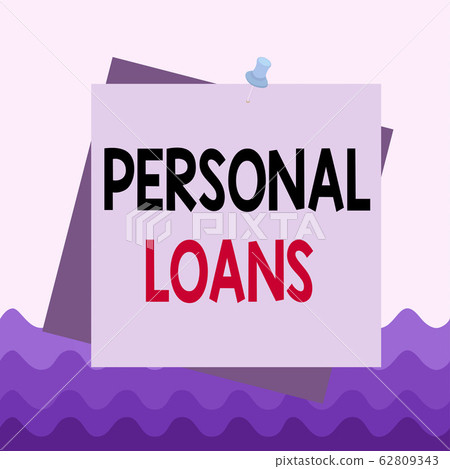 Conceptual hand writing showing Personal Loans Conceptual hand writing showing Personal Loans 62809343