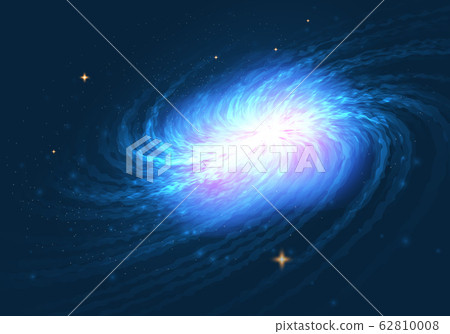 Abstract blue galaxy with starts background vector illustration Abstract blue galaxy with starts background vector illustration 62810008