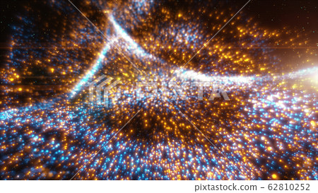 Abstract digital particles wave lighting 62810252