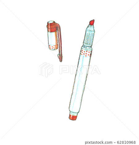 Marker pen red - Stock Illustration [62810968] - PIXTA