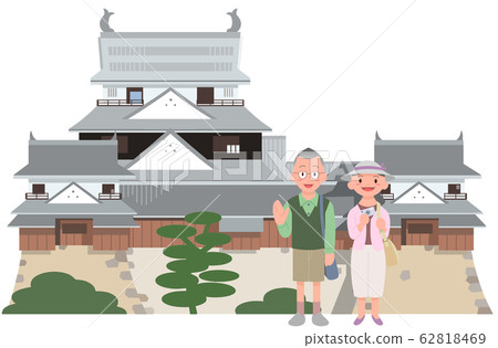 Matsuyama Castle and Senior Traveler Matsuyama Castle and Senior Traveler 62818469