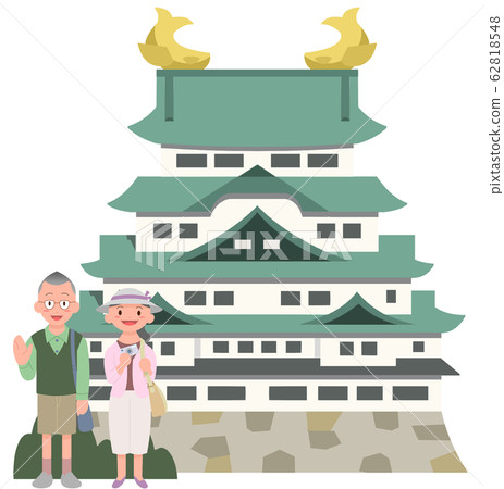 名古屋城堡和高級情侶旅行者 62818548