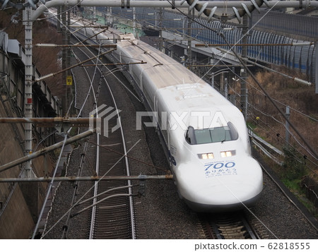 Thank you Tokaido Shinkansen 700 series Body decoration Near Ishiyama, Otsu city Thank you Tokaido Shinkansen 700 series Body decoration Near Ishiyama, Otsu city 62818555