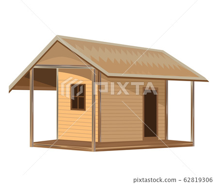 straw hut vector design 62819306