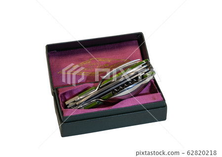 Set of folding knife, fork, spoon, corkscrew five Set of folding knife, fork, spoon, corkscrew five 62820218