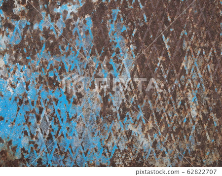 Rusted and peeled checker plate Rusted and peeled checker plate 62822707