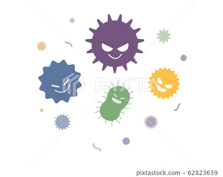 Colorful virus illustration Colorful virus illustration 62823639