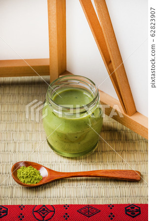 Soy milk pudding Home made pudding of Japanese tea 62823907