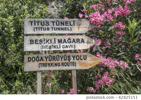 Direction signs in Turkish with English 62825151