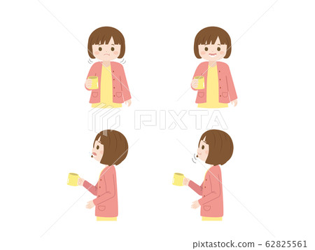女孩漱口的插圖 62825561