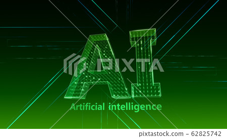 AI artificial intelligence technology network data computer information 3D illustration background back AI artificial intelligence technology network data computer information 3D illustration background back 62825742