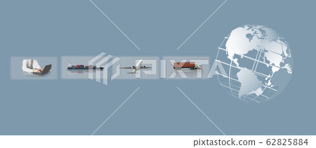 Abstract image of the world logistics, there are Abstract image of the world logistics, there are 62825884