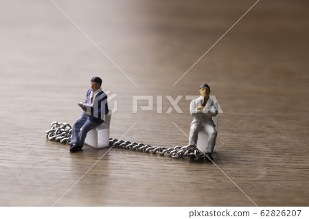 Detained businessman and surveillance Detained businessman and surveillance 62826207