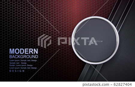 Beautiful dark burgundy mesh design with a round gray frame with white trim 62827404