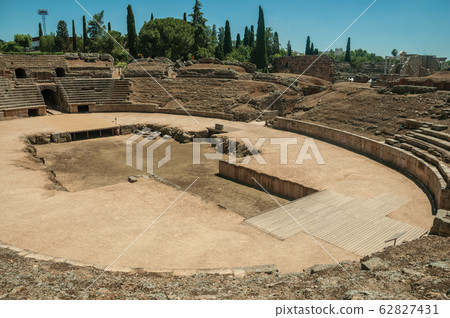 The Roman Amphitheater at the archaeological site of Merida 62827431