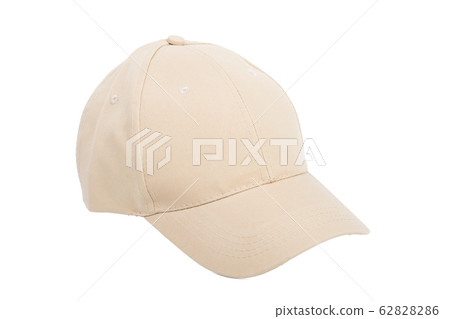 Cream Baseball Hat Isolated Cream Baseball Hat Isolated 62828286