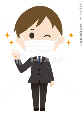 Men suits masks OK 62829117