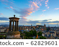Scotland Edinburgh Calton Hill Sunset dugald stewart monumen 62829601