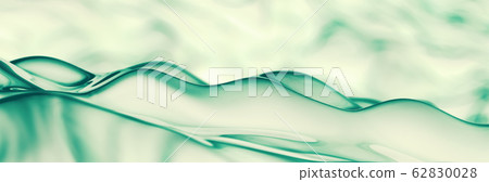 Abstract Wavy Background Panoramic green water 62830028