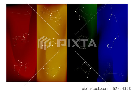 12生肖星座深色背景素材 12生肖星座深色背景素材 62834398