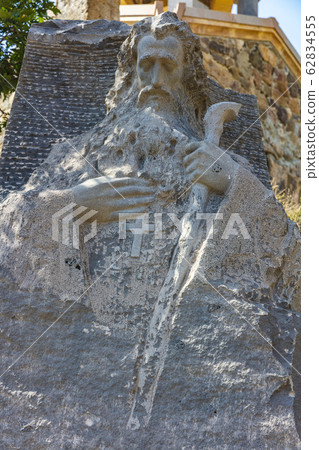 Ardvi monastery saint hovhannes statue landmark Lorri Armenia eastern Europe Ardvi monastery saint hovhannes statue landmark Lorri Armenia eastern Europe 62834555