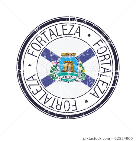 City of Fortaleza, Brazil vector stamp 62834900