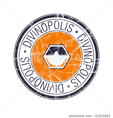 City of Divinopolis, Brazil vector stamp 62834903